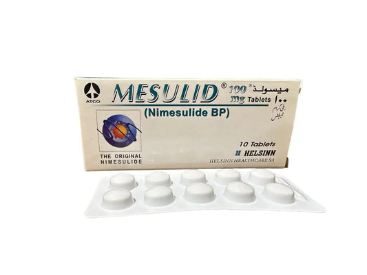 Mesulid 100mg Tablets – Nimesulide NSAID for Pain & Inflammation – Available in Pakistan