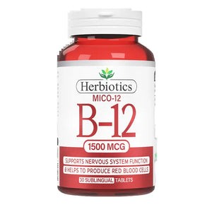 Herbiotics Mico-12 Tablets 1500mcg (Mecobalamin Vitamin B12)