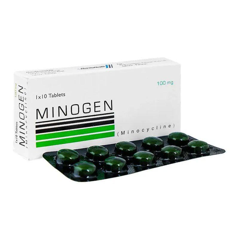 Minogen 100mg Tablets – Minocycline for Acne & Bacterial Infections