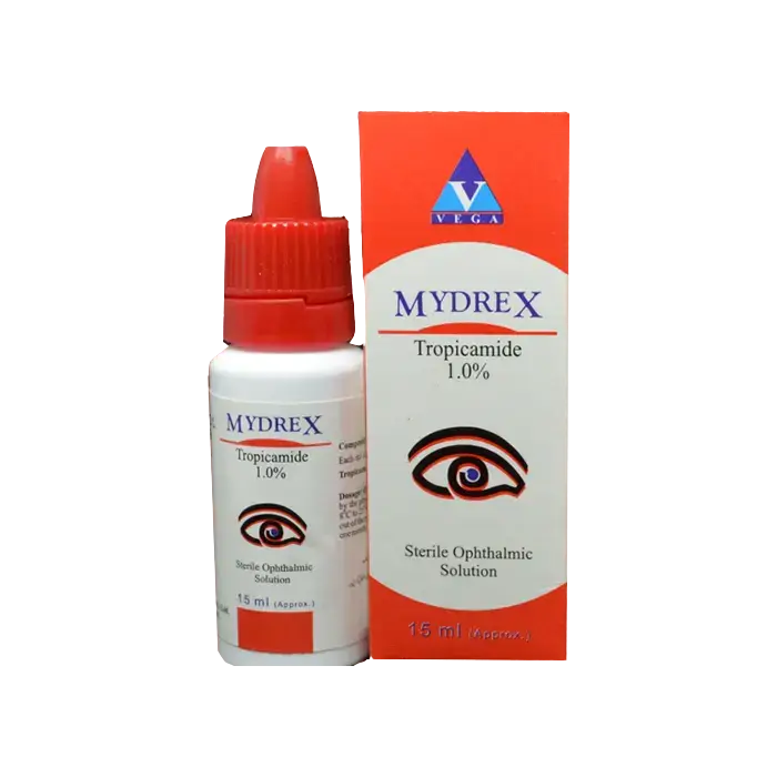 Mydrex Eye Drops 15ml – Mydriatic Solution for Pupil Dilation (Eye Exam)