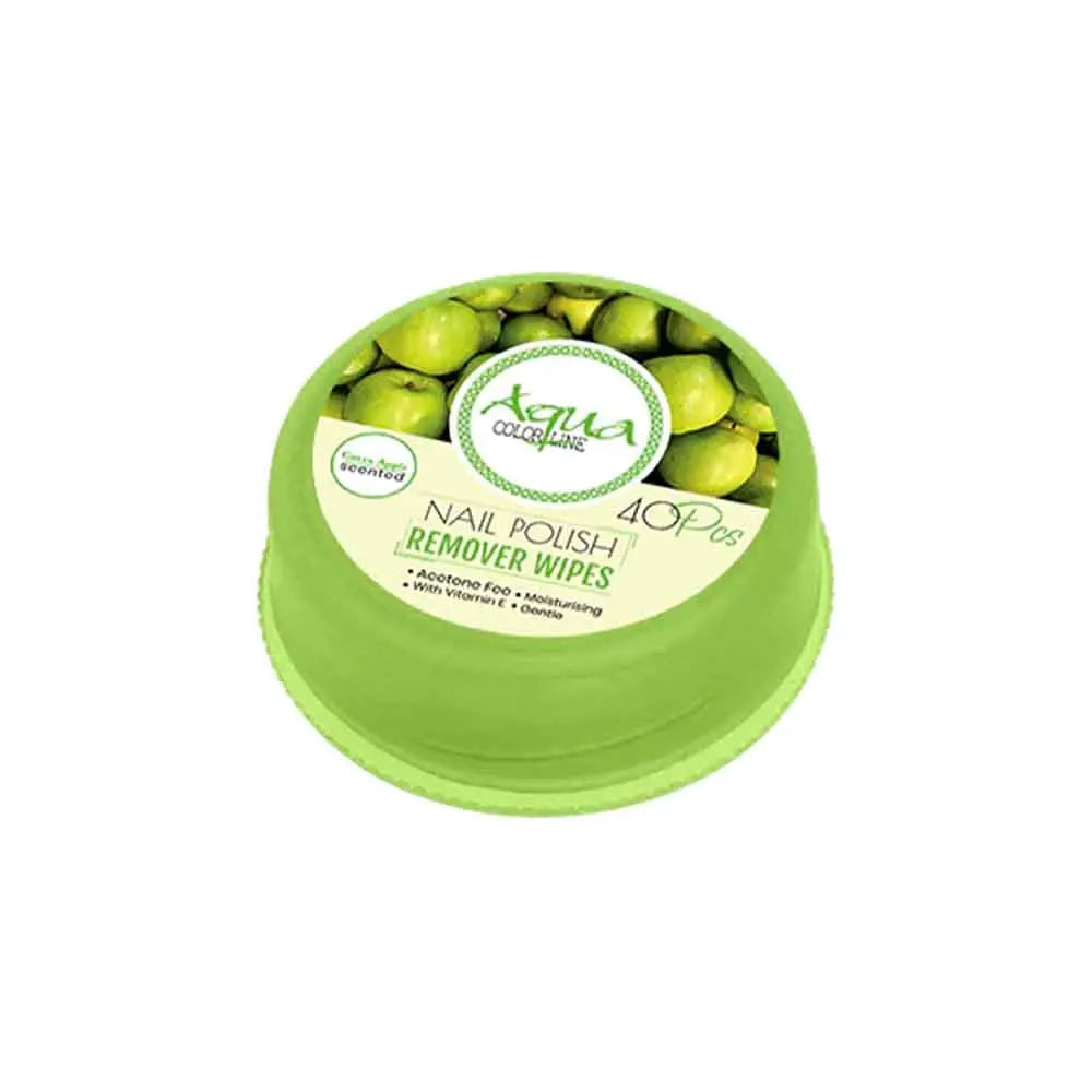 Aqua Color Line Nail polish Remover Pad 40 Pieces – close-up product detail