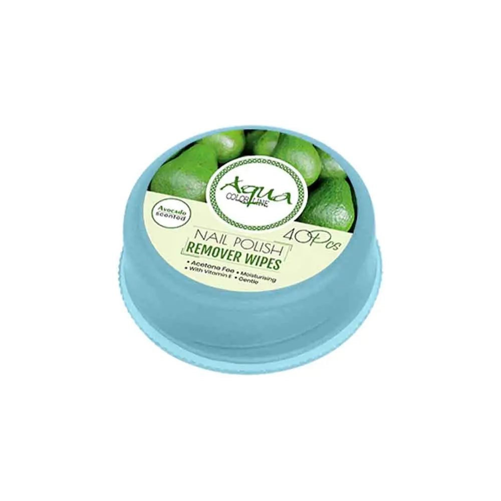 Aqua Color Line Nail polish Remover Pad 40 Pieces – front of packaging