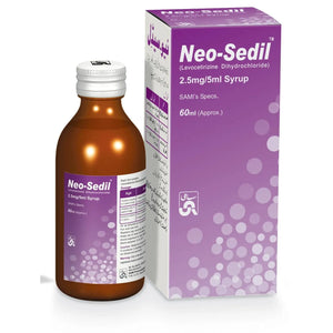 Neo Sedil 2.5mg/5ml Syrup – Levocetirizine for Allergy & Cold Relief