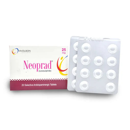 Neoprad Tablets 25mg ��� Levosulpiride for Gastroesophageal Reflux Disease & IBS