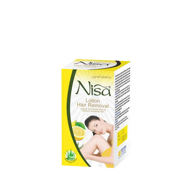 Nisa Hair Removal Lotion Lemon 80ML – Quick & Brightening Hair Removal with Vitamin C