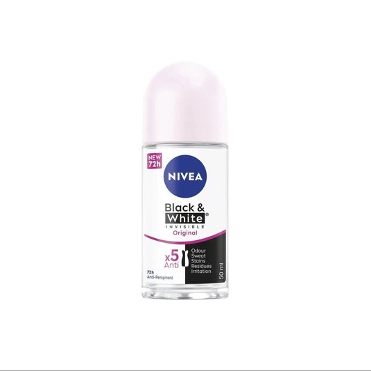 Nivea Invisible Black & White Clear Roll-On 50ml – Available in Pakistan