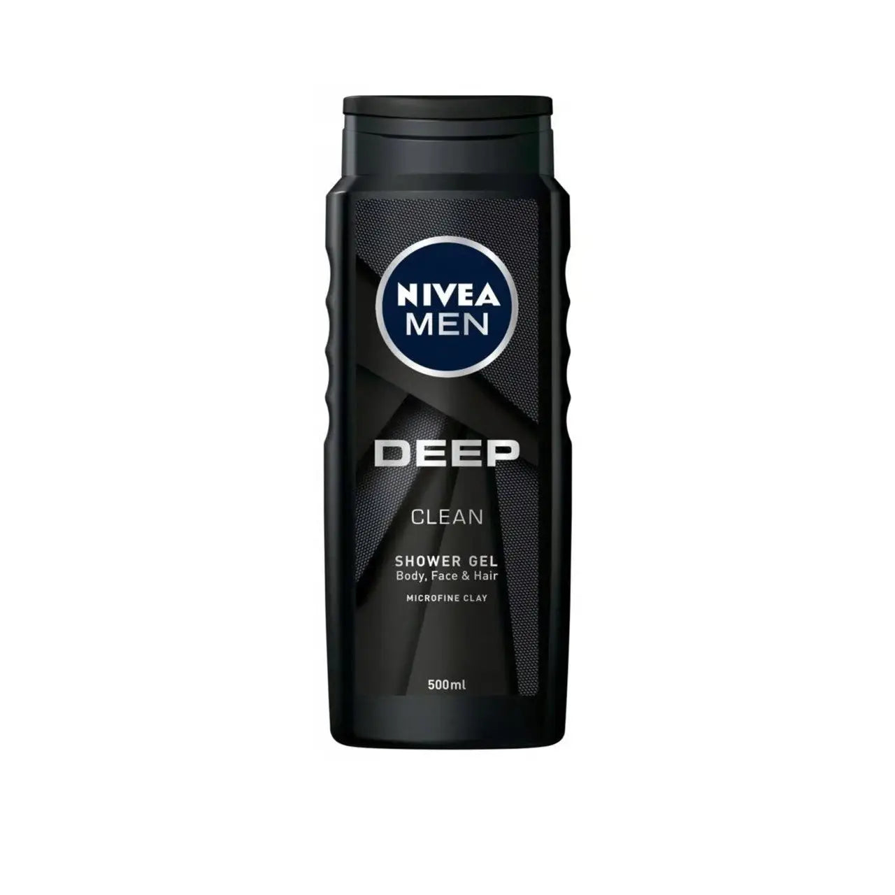 Nivea Men Deep Shower Gel 500ml – 3-in-1 Cleanser with Microfine Clay