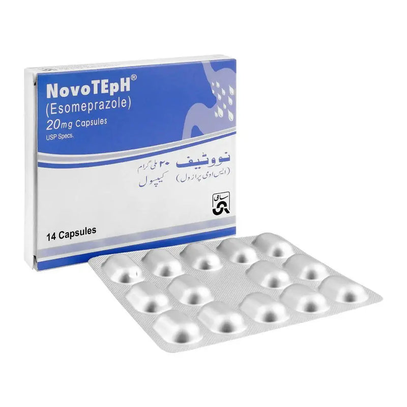 Novoteph 20mg Capsules – Esomeprazole for Acid Reflux & Heartburn