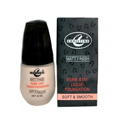 Christine Liquid Foundation Matte Finish Nude 9 (40ml) - derma.pk