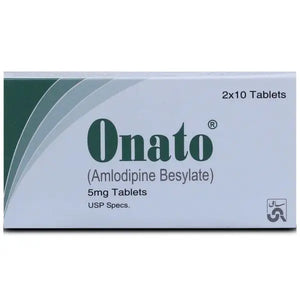 Onato 5mg Tablets – Amlodipine Besylate for Hypertension & Heart Health