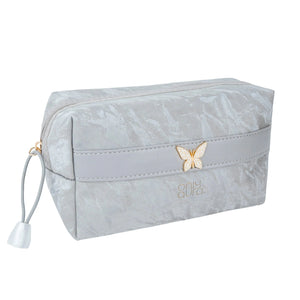 ONLYAURA COSMETIC BAG 1008-367# GREY PU MATERIAL