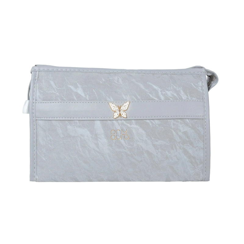 ONLYAURA COSMETIC BAG 118-367# GREY PU MATERIAL