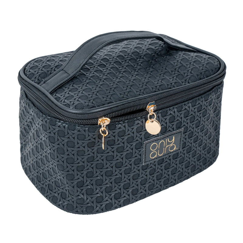 ONLYAURA COSMETIC BAG 215-308# BLACK PU MATERIAL