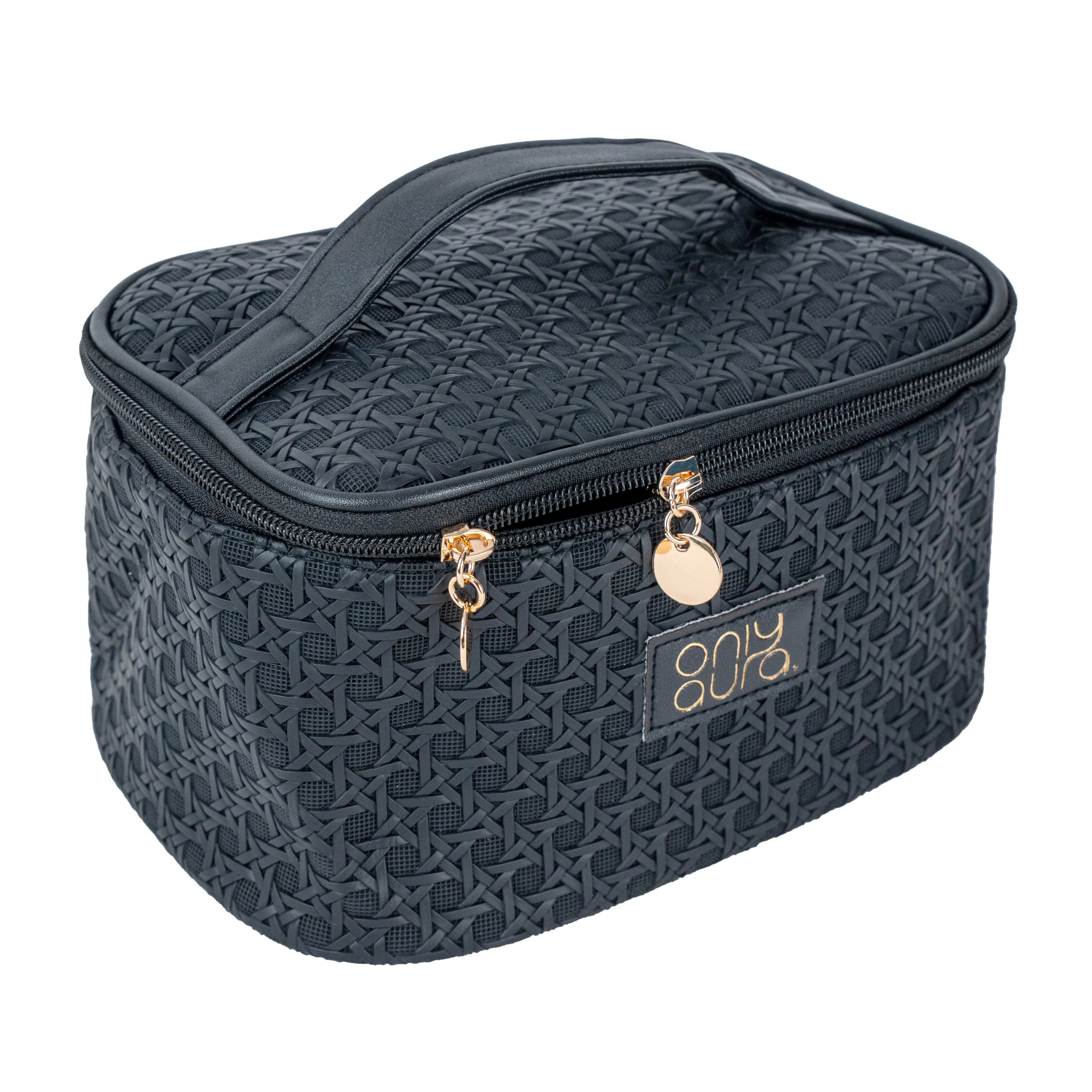 OnlyAura Cosmetic Bag 215-308# Black PU Material product photo