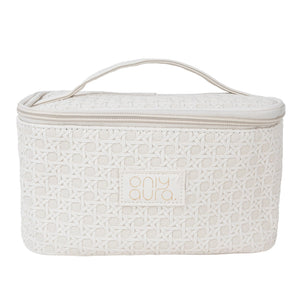 ONLYAURA COSMETIC BAG 215-308# WHITE PU MATERIAL