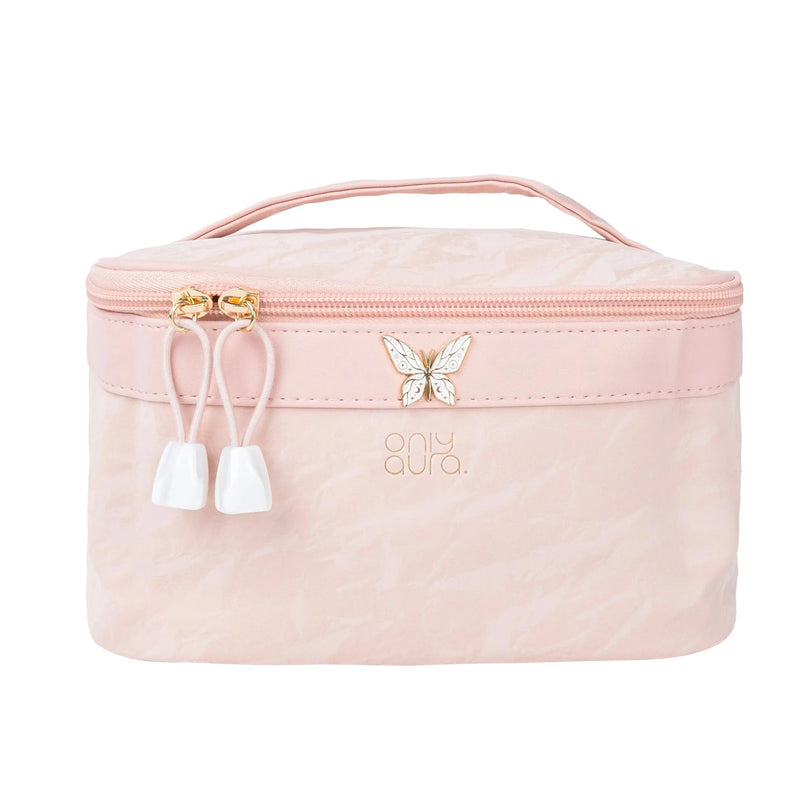 ONLYAURA COSMETIC BAG 215-367# PINK PU MATERIAL