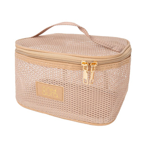 ONLYAURA COSMETIC BAG 3331# BEIGE GRENADINE MATERIAL