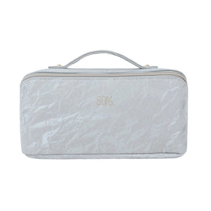 ONLYAURA COSMETIC BAG 5042-367# GREY PU MATERIAL