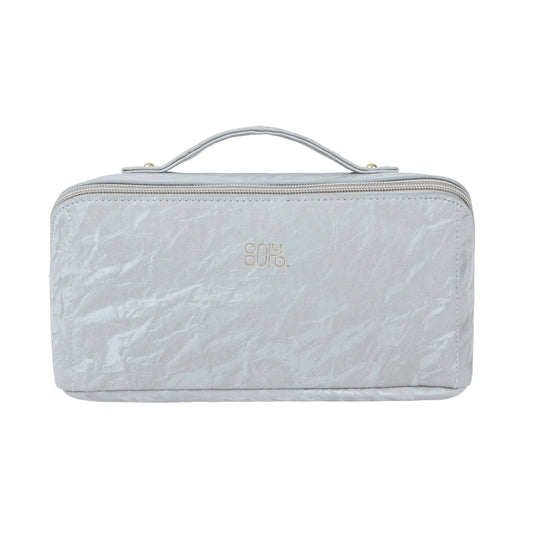 OnlyAura Cosmetic Bag 5042-367# Grey PU Material product photo