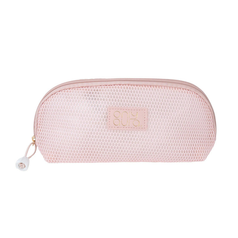 ONLYAURA COSMETIC BAG 5055-361# PINK GRENADINE MATERIAL