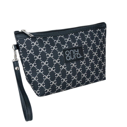 OnlyAura Cosmetic & Toiltries Bag YA2616# Black Cloth Material product photo