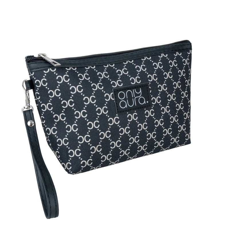 ONLYAURA COSMETIC & TOILTRIES BAG YA2616# BLACK CLOTH MATERIAL