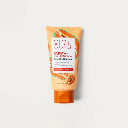 OnlyAura Papaya Facial Cleanser. 150ml product photo