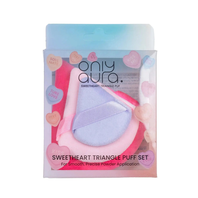 ONLYAURA SWEETHEARTTRIANGULAR POWDER PUFFS (3FP), 15G