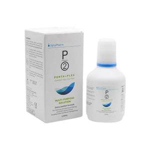 P2 Penta Plex Lens Solution 120ml – Advanced Multi-Purpose Contact Lens Solution for Cleaning, Disinfecting & Comfort