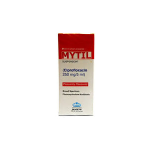 Mytil Syrup 250mg – Ciprofloxacin for Bacterial Infections – Available in Pakistan