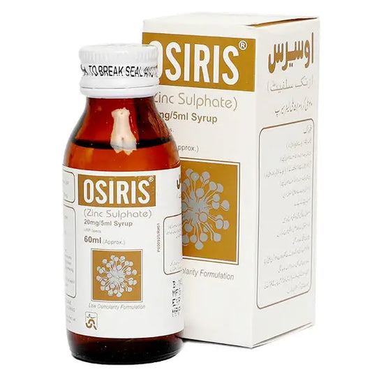 Osiris 60ml Syrup – Zinc Sulphate for Zinc Deficiency & Immunity – Available in Pakistan