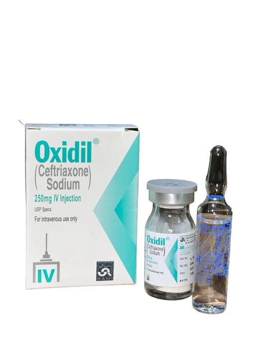 Oxidil 250mg IV Injection – Ceftriaxone for Bacterial Infections – Available in Pakistan