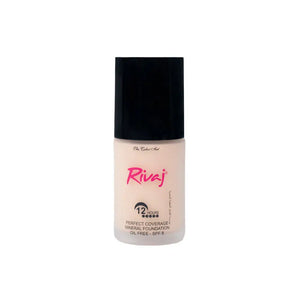Rivaj Perfect Coverage Mineral Foundation Shade 1 - Flawless Full Coverage for Light Skin Tones