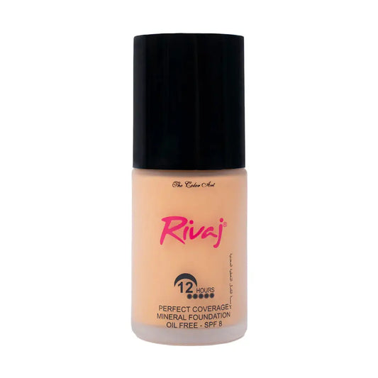 Rivaj Perfect Coverage Mineral Foundation Shade 10 – Rich Deep Tone Full Coverage Mineral Foundation