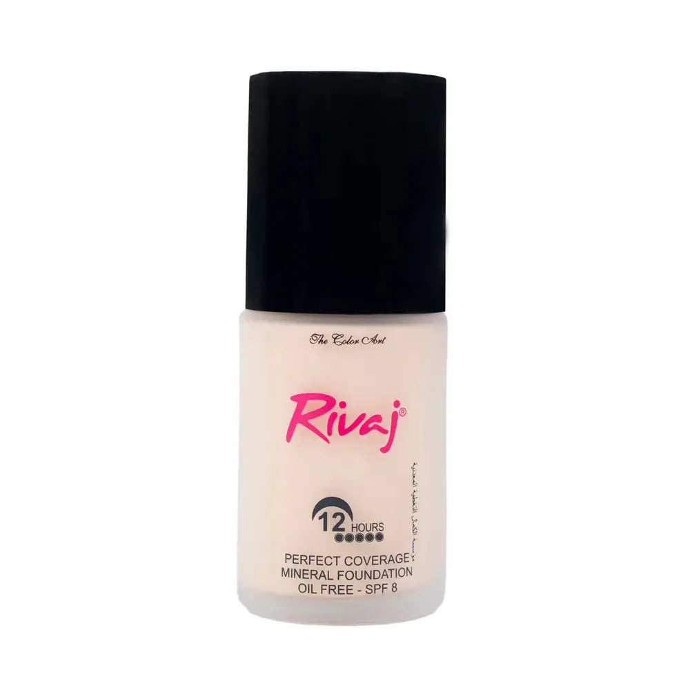 Rivaj Perfect Coverage Mineral Foundation Shade 3 - Flawless Coverage for Medium Skin Tones