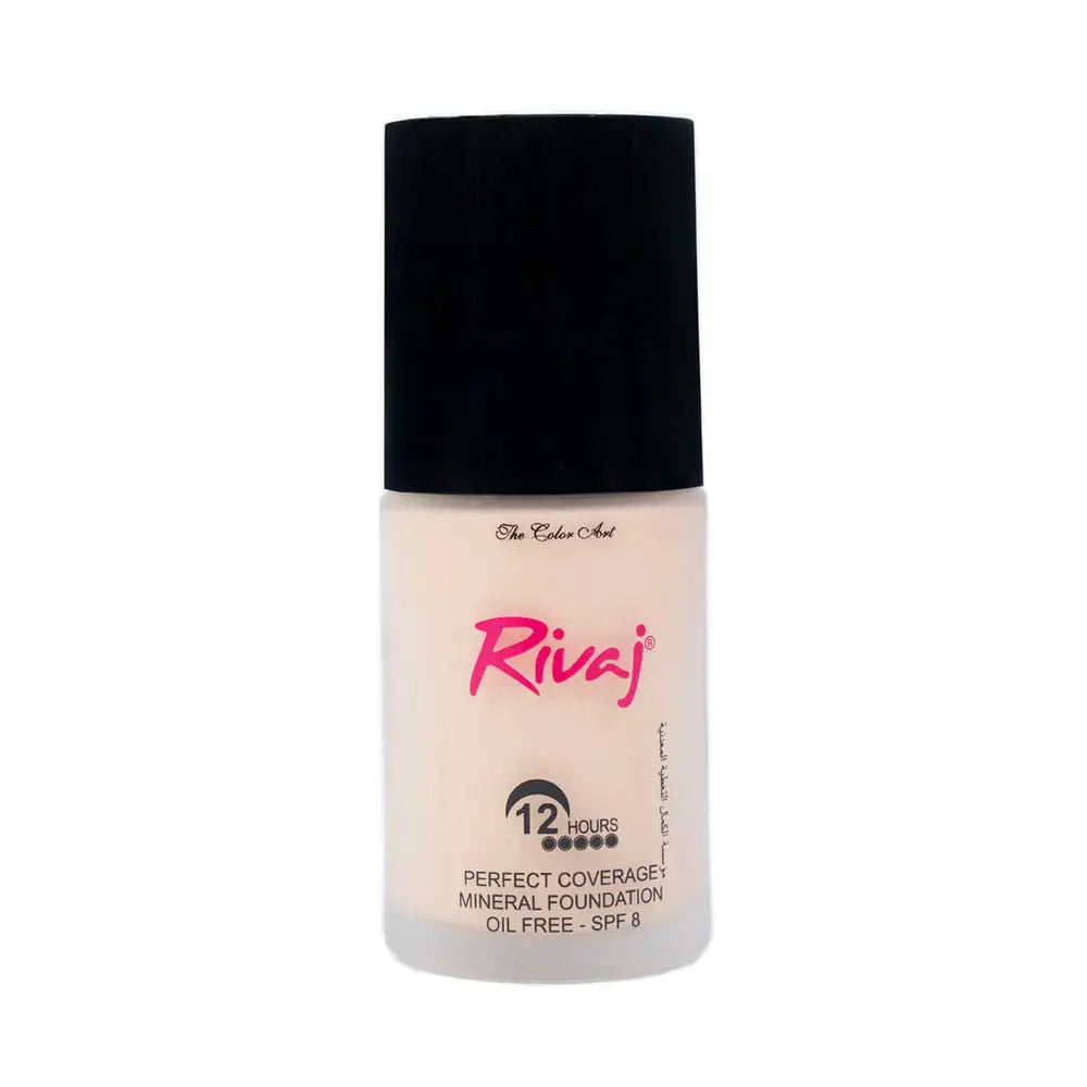 Rivaj Perfect Coverage Mineral Foundation Shade 4 – Full Coverage Matte Foundation for Medium Skin Tones