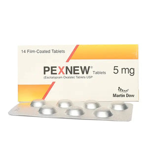 Pexnew Tablets 5mg – Escitalopram for Depression & Anxiety Disorders – Available in Pakistan