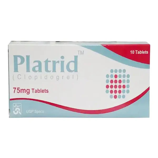 Platrid 75mg Tablet – Clopidogrel Antiplatelet for Heart & Stroke Prevention