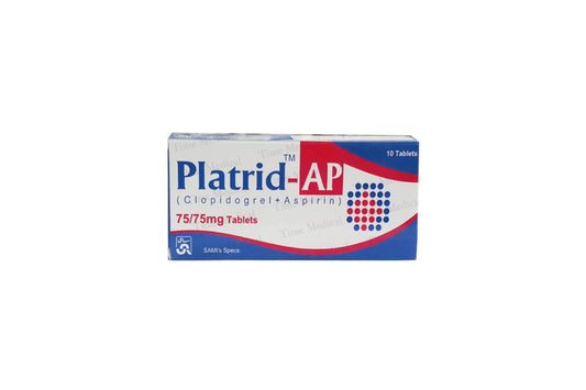 Platrid AP 75/75mg Tablet – Clopidogrel & Aspirin for Heart & Stroke Prevention – Available in Pakistan