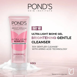 Pond's Bright Miracle Ultra Light Biome Gel Cleanser 90g