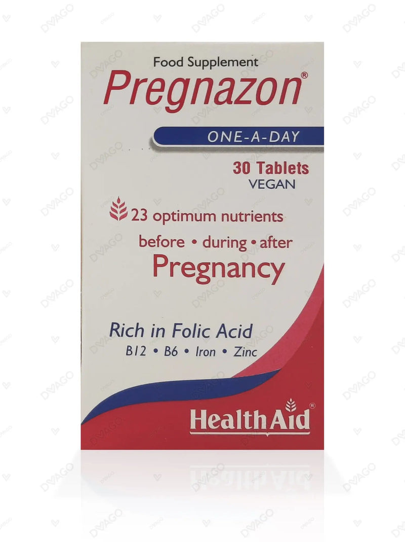 Pregnazon Plain Tablet – Prenatal Multivitamin for Pregnancy Support