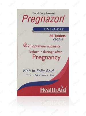 Pregnazon Plain Tablet – prenatal multivitamin for pregnancy and breastfeeding | Derma.pk