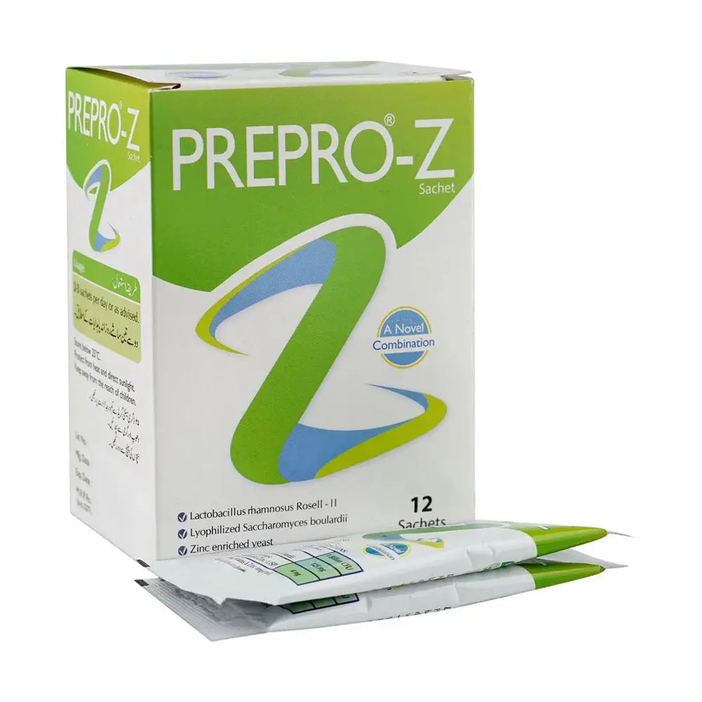 Prepro Z Sachets – Probiotic & Zinc Supplement for Gut Health, Digestion, and Immunity Support
