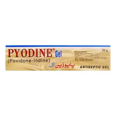 Pyodine Gel 5% 20G ��� Povidone-Iodine Antiseptic Gel for Wound Care