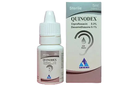 Quinodex Ear Drops – Ciprofloxacin for Bacterial Ear Infections & Pain