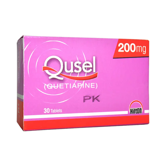 Qusel 200mg Tablet – Quetiapine for Bipolar Disorder & Schizophrenia – Buy Online in Pakistan | Derma.pk