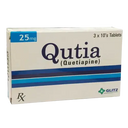Qutia Quetiapine 25mg Antipsychotic Tablets photo 1