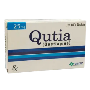 Glitz Pharma Qutia 25mg Schizophrenia & Bipolar Disorder Tablet