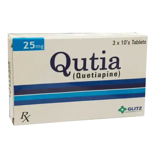 Qutia Quetiapine 25mg Antipsychotic Tablets