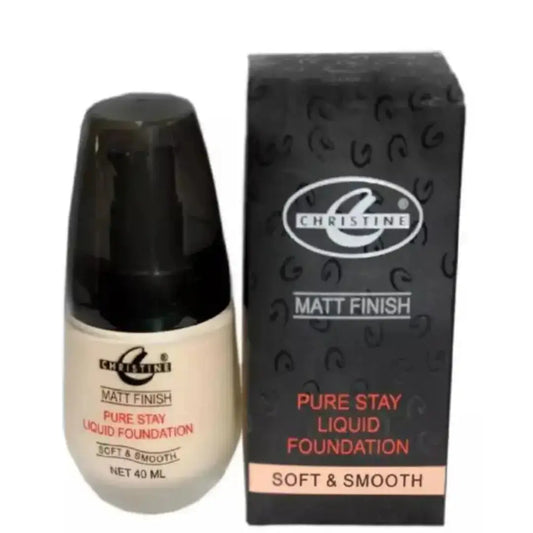 Christine Liquid Foundation Matte Finish Racheal 8 (40ml) - derma.pk